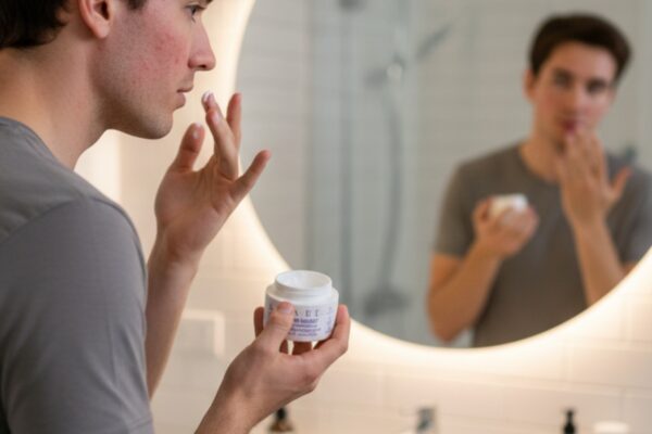 'skincare routine ipoallergenica pelle sotto trattamento dermatologico